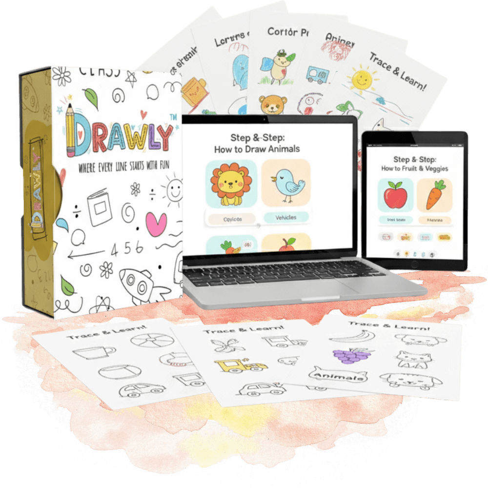 DRAWLY - How to Draw Worksheets for Kids