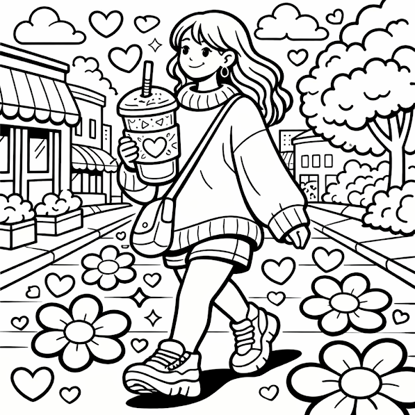 346 Prompts for Cozy Girl Coloring Books