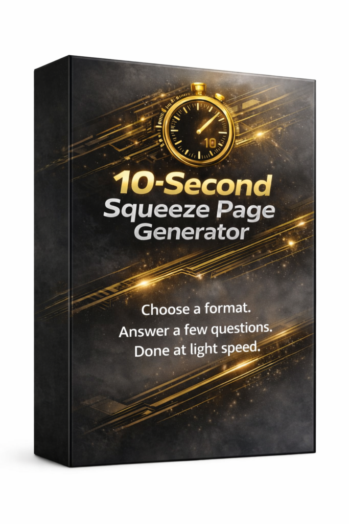 (PLR) 10-Second Squeeze Page Generator