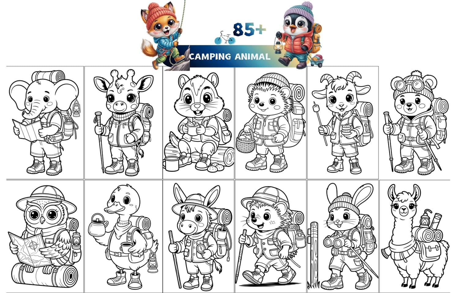 Playful Tails Coloring Pack (PLR)