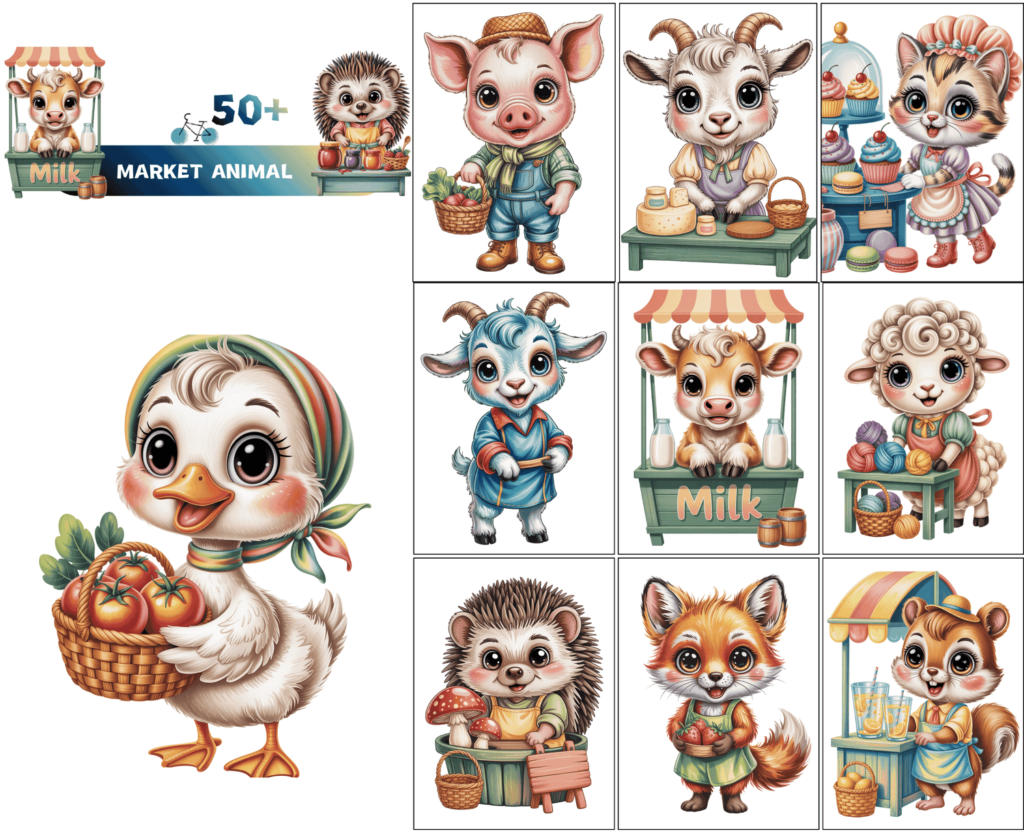 Playful Tails Coloring Pack (PLR)